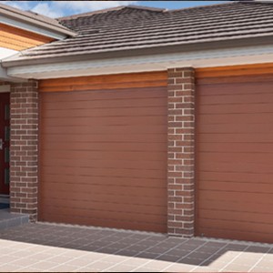 Wood Grain Steel Garage Doors